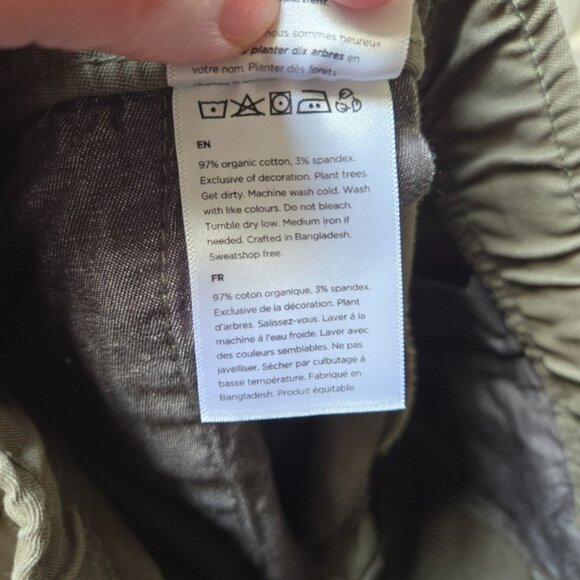 tentree Military Green Jogger Pants - Picture 10 of 10